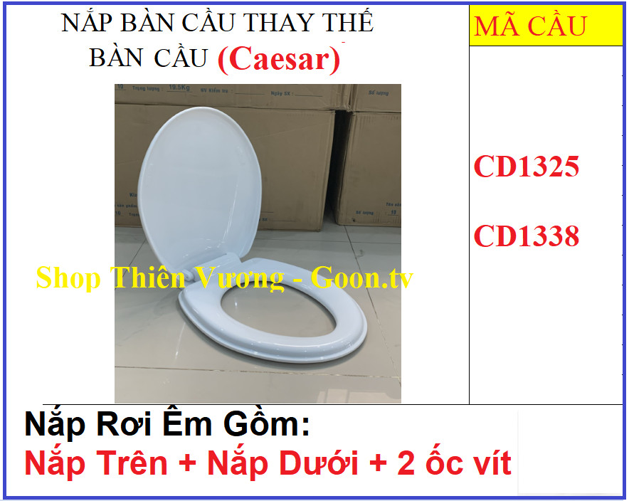 Nắp bồn cầu Caesar, Là nắp thay thế rơi êm