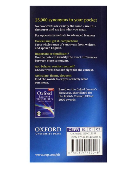 Sách-Anh: Pocket Oxford Dictionary and Thesaurus