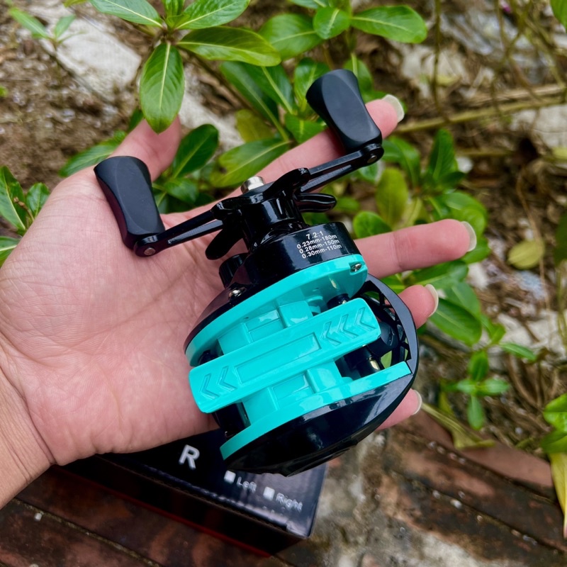Máy Câu Cá Máy Ngang SKY BLUE xanh ngọc