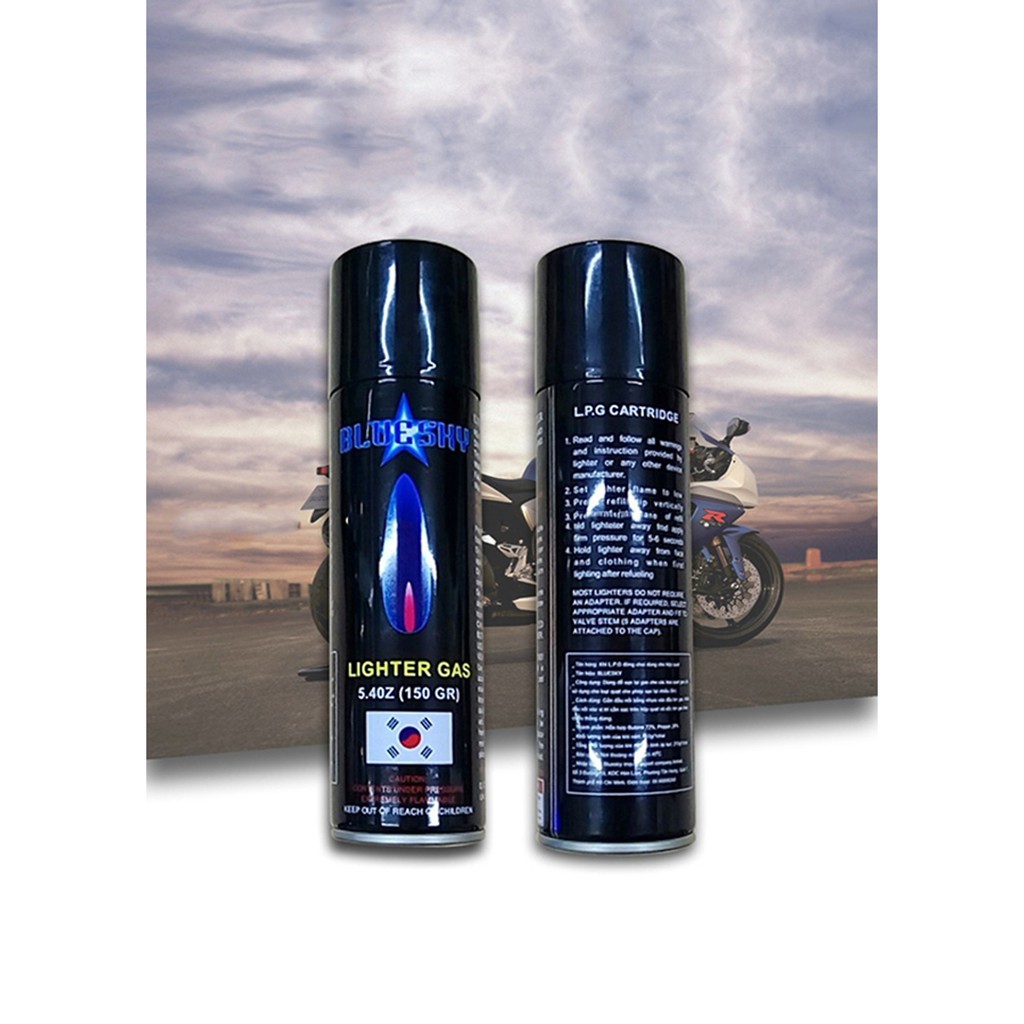 Bình Bơm Cho Hộp Quẹt, Bật Lửa Blue Sky Hàn Quốc Kèm 5 Đầu Bơm
