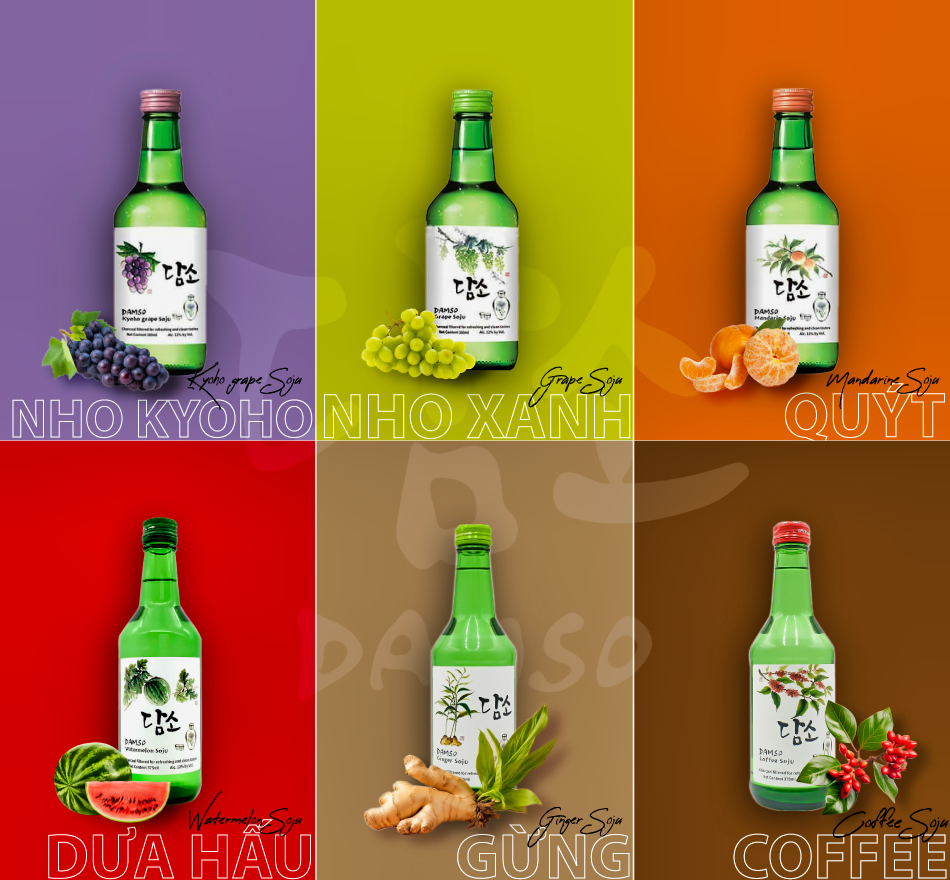 Rượu Soju Damso Hàn Quốc 360ml - Vị Dứa