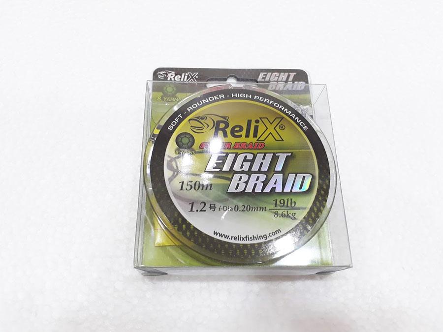 Dây câu cá PE Relix 8 Sợi Eight Braid 150 mét