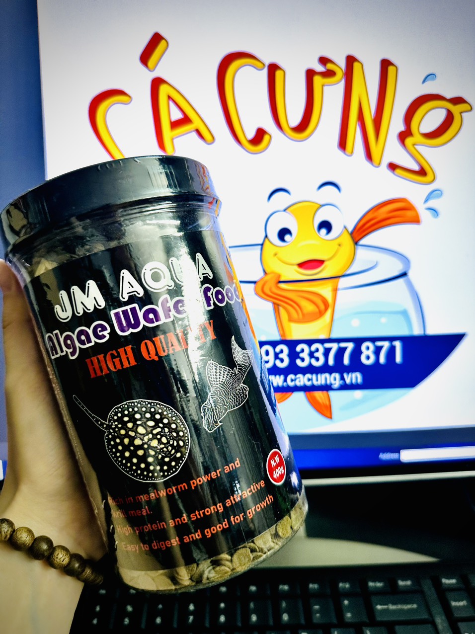 Cám JM Aqua Algae Wafer - Thức ăn chìm chuyên cho cá tầng đáy, cá chuột, cá sam