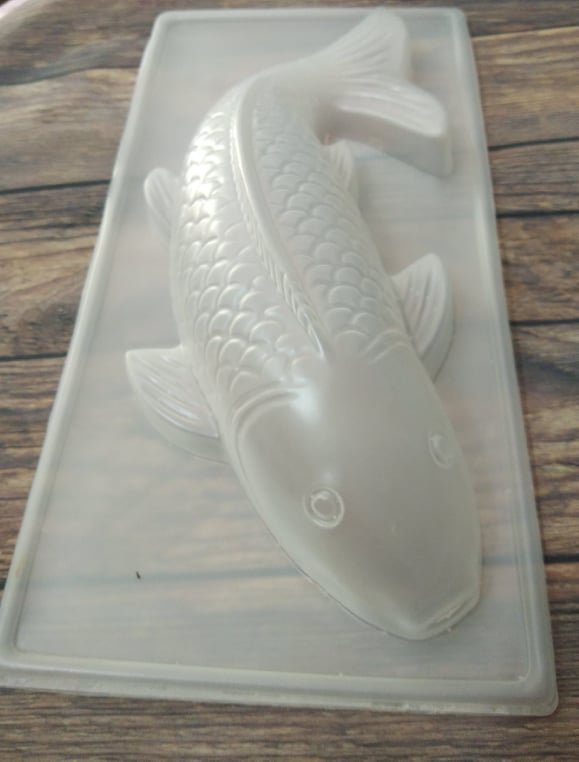 Khuôn Cá Chép Nhật/ Cá Koi Size Lớn - Kích Thước Dài 30 cm x  13 Cm x Cao 7.5 Cm