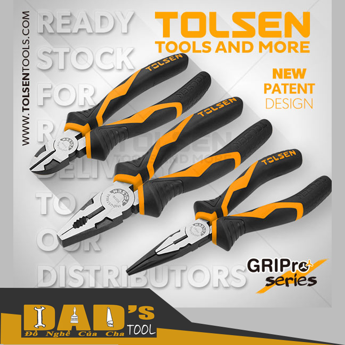 [HCM]BỘ 3 KỀM RĂNG(180mm)/CẮT(160mm)/NHỌN(160mm) - TOLSEN 10400/410