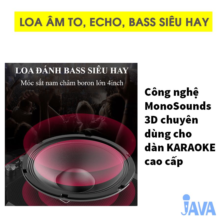 [ SIÊU SALE ] [TẶNG MICRO 100K] loa bluetooth hát karaoke kèm mic JAVA68, loa bluetooth hát karaoke mini, loa kẹo kéo mini giá rẻ, loa karaoke bluetooth gia đình