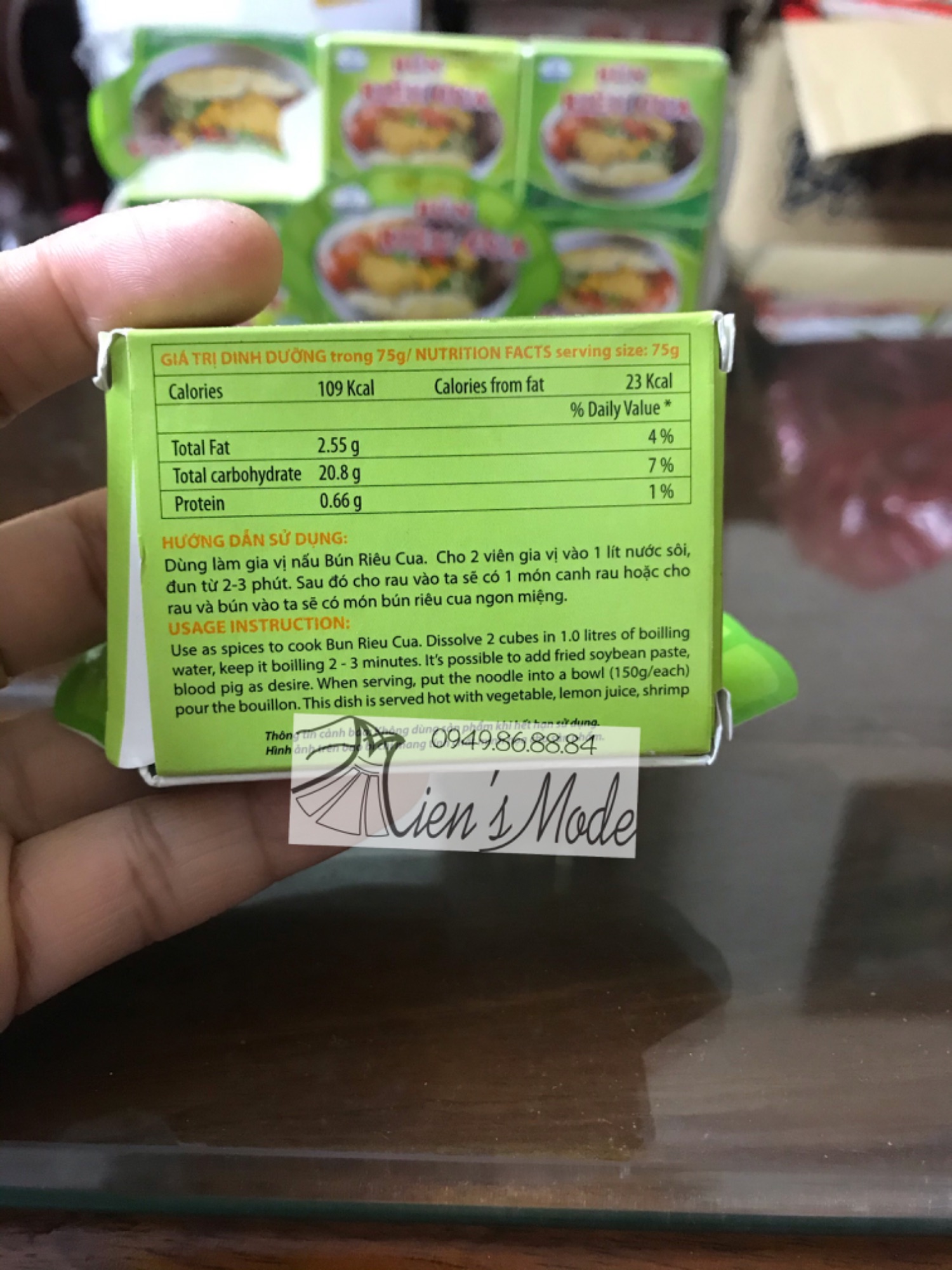1 Hộp gia vị Bún Riêu cua