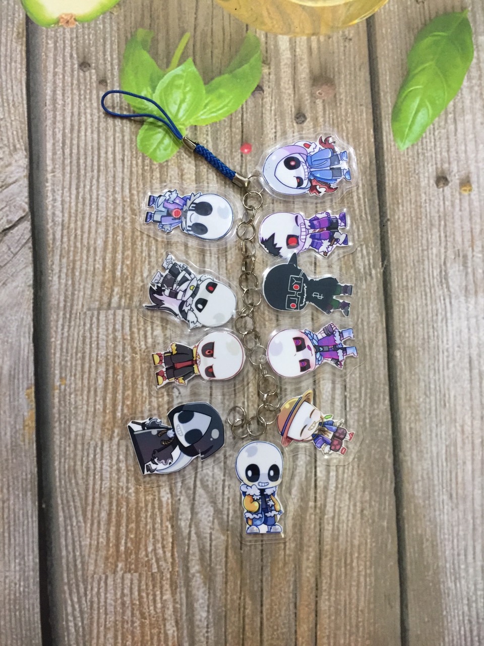 Móc khóa dây Undertale sans