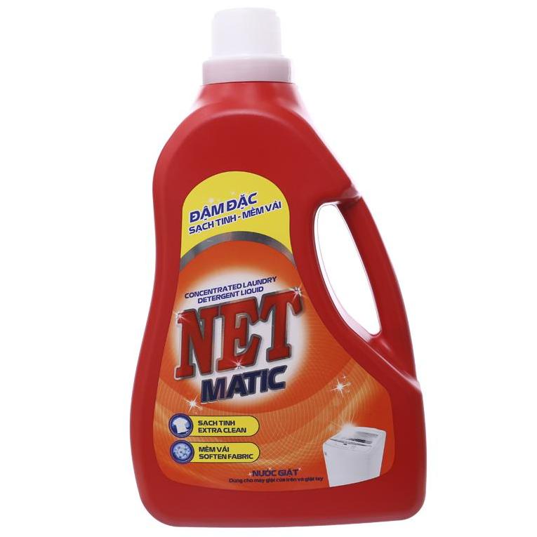 Combo 3 chai Nước giặt NET Matic đỏ đậm đặc 3.6kg