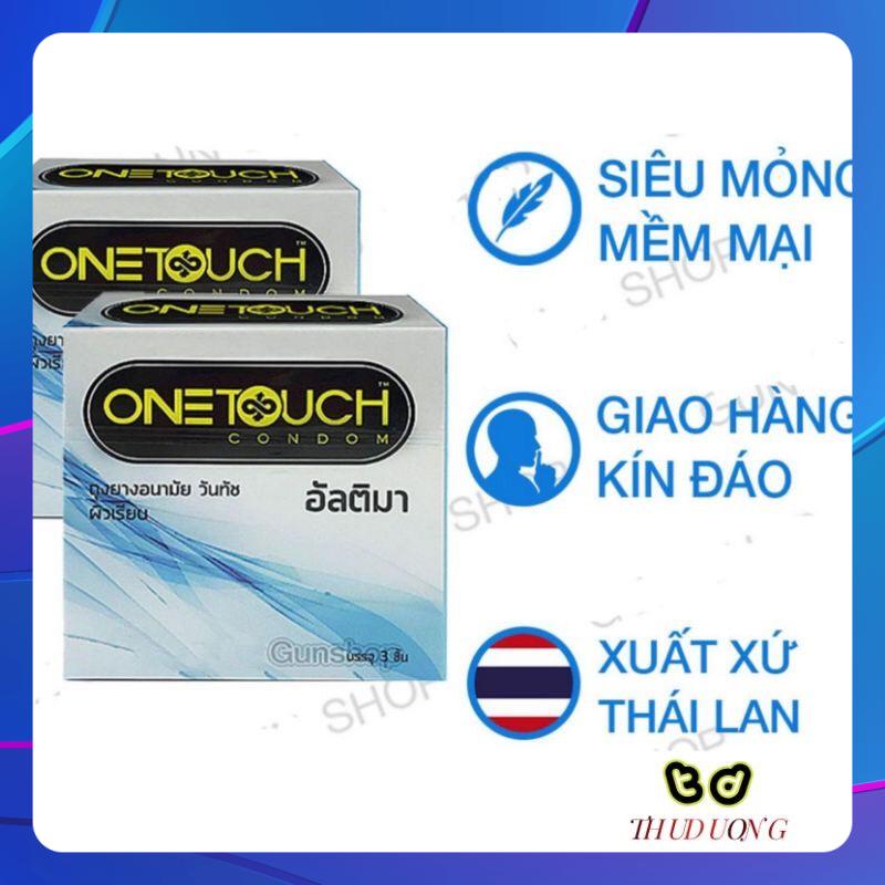 BAO CAO SU SIÊU MỎNG ONETOUCH ULTIMA comdom Hộp 3 chiếc