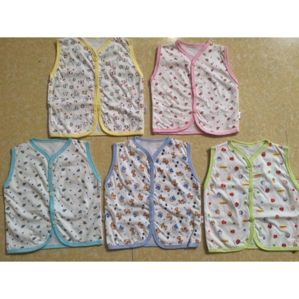 ÁO GILE 2 LỚP CHO BÉ SƠ SINH - 6 THÁNG