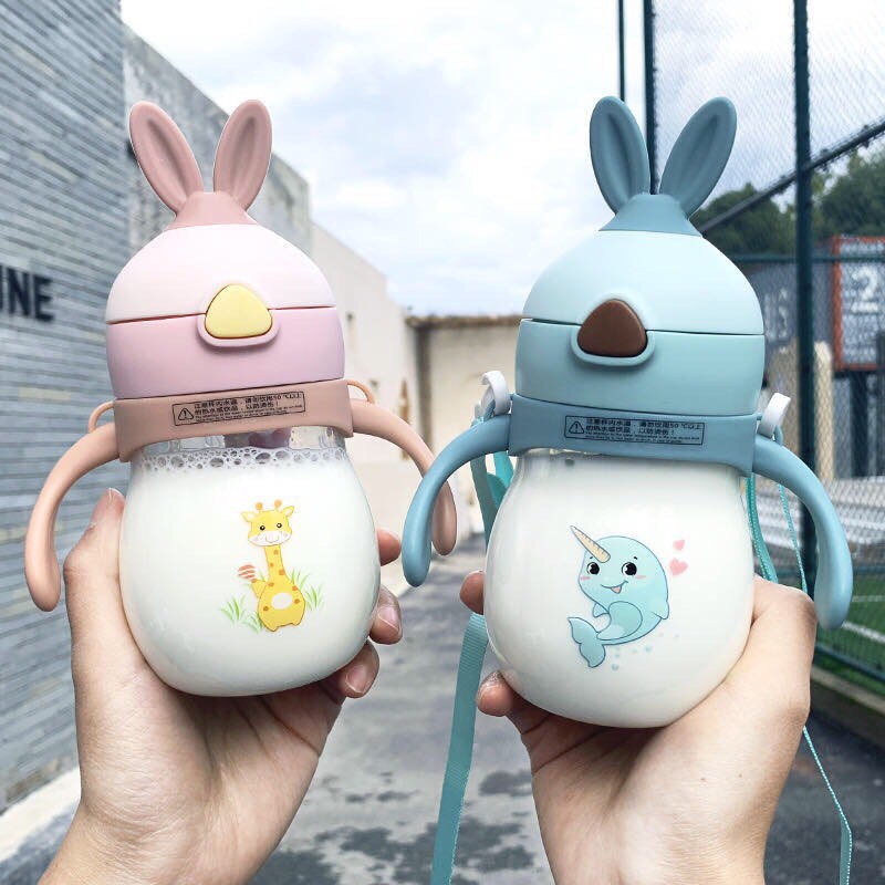 Bình tập uống nước tai thỏ cho bé