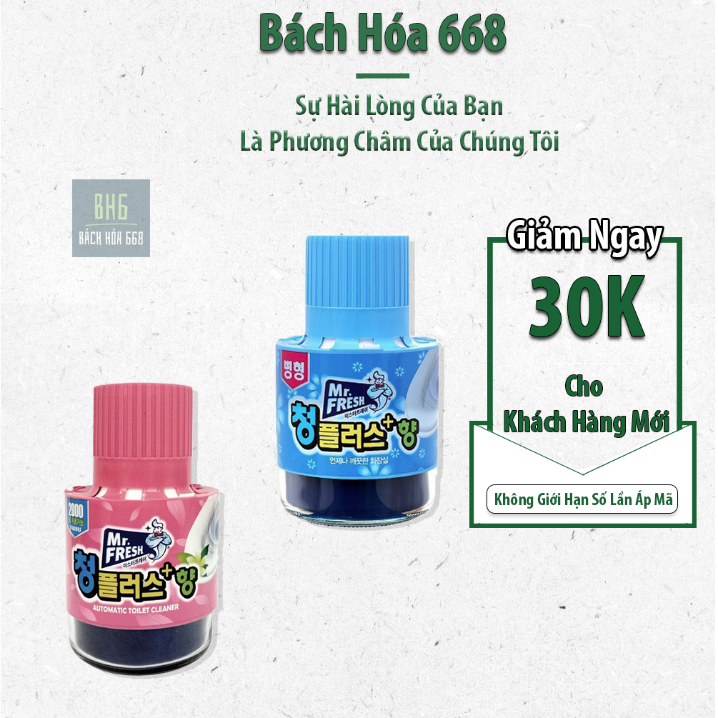Chai thả bồn cầu làm sạch diệt khuẩn làm thơm Mr.Fresh Korea