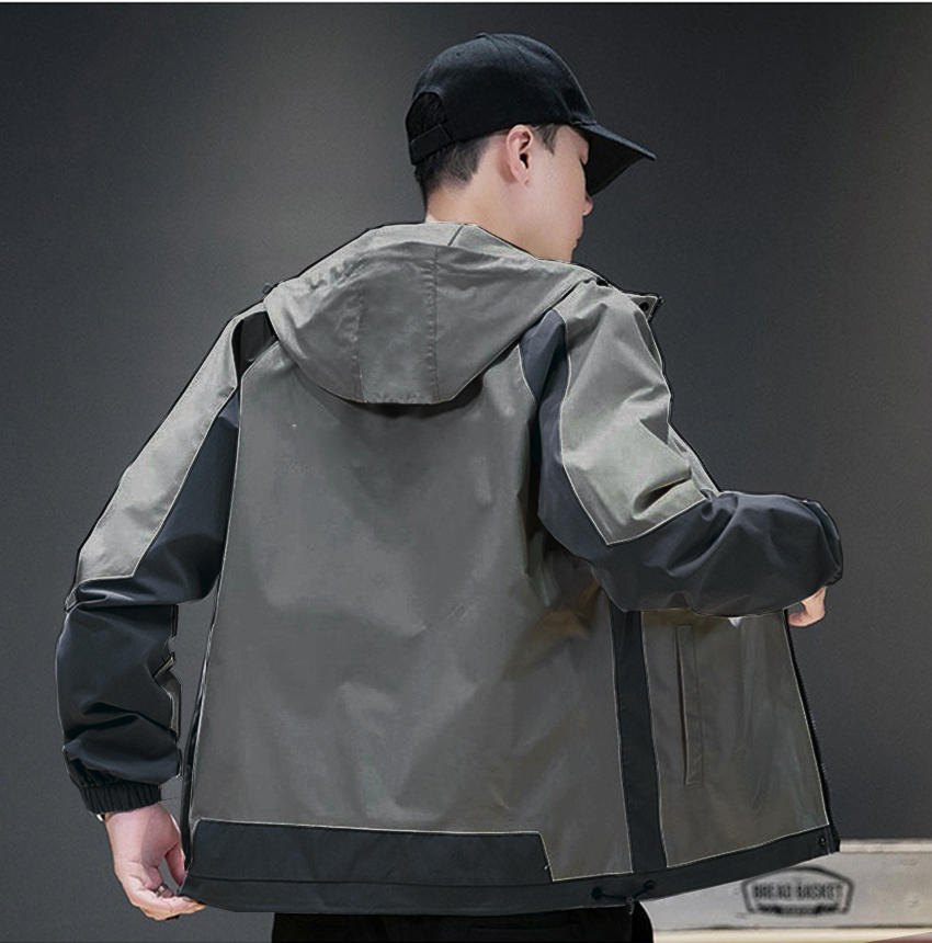 Áo Khoác Dù Phối Sọc Có Nón Chống Nắng Cao Cấp Áo Khoác Hot Trend