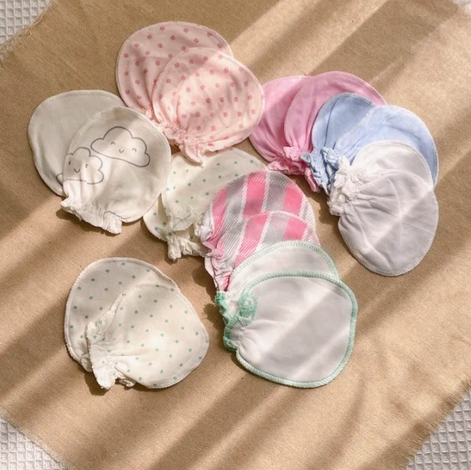 Set 3 Bao Tay Viền Thun Cho Bé Sơ Sinh HotGa - Form to cho bé 1 tháng +