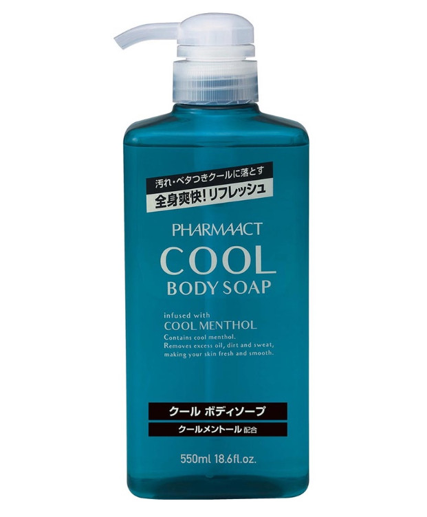 SỮA TẮM NAM PHARMAACT COOL NHẬT BẢN (HƯƠNG BẠC HÀ - CHAI 550ML)