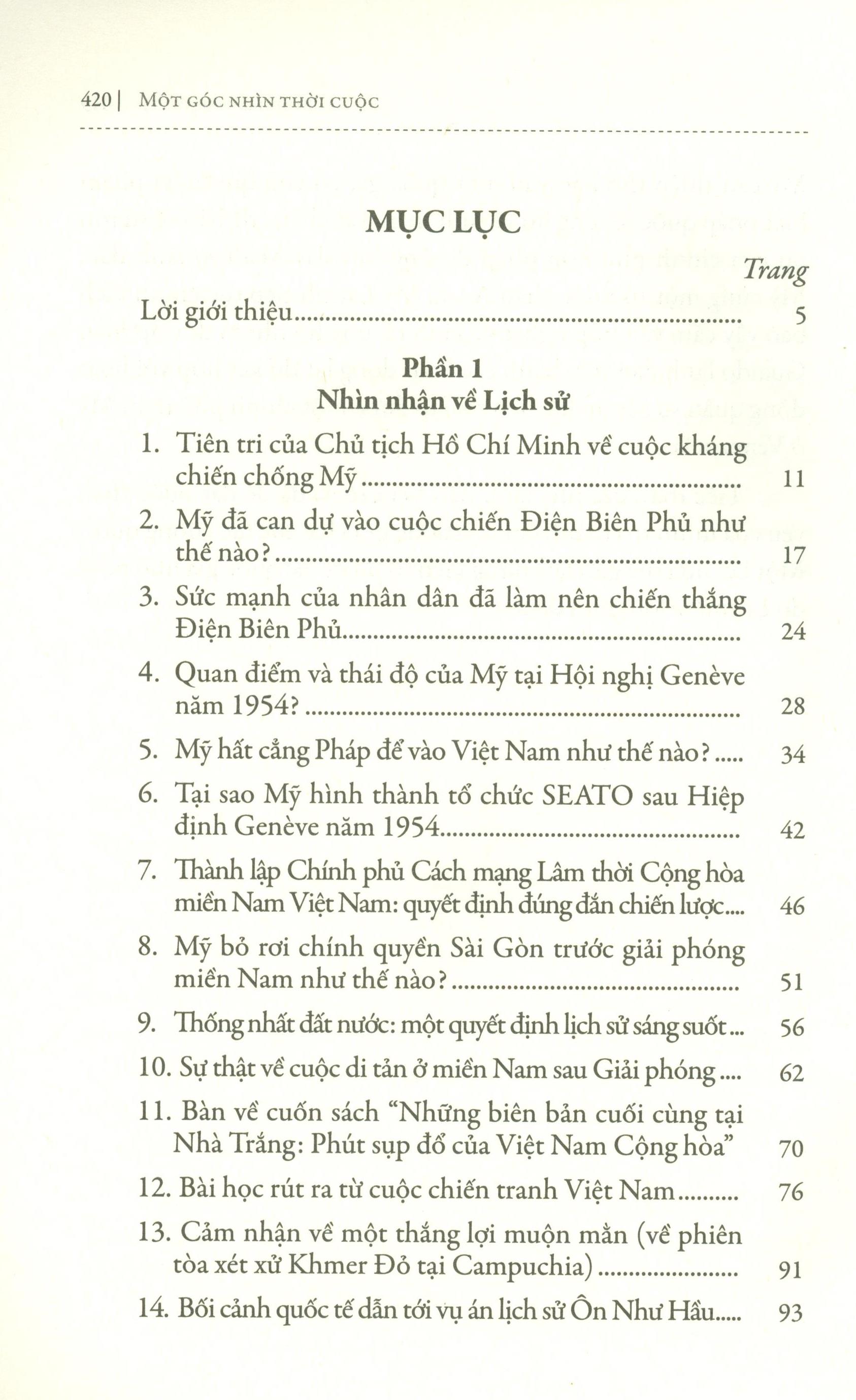 Một Góc Nhìn Thời Cuộc (Bìa cứng)