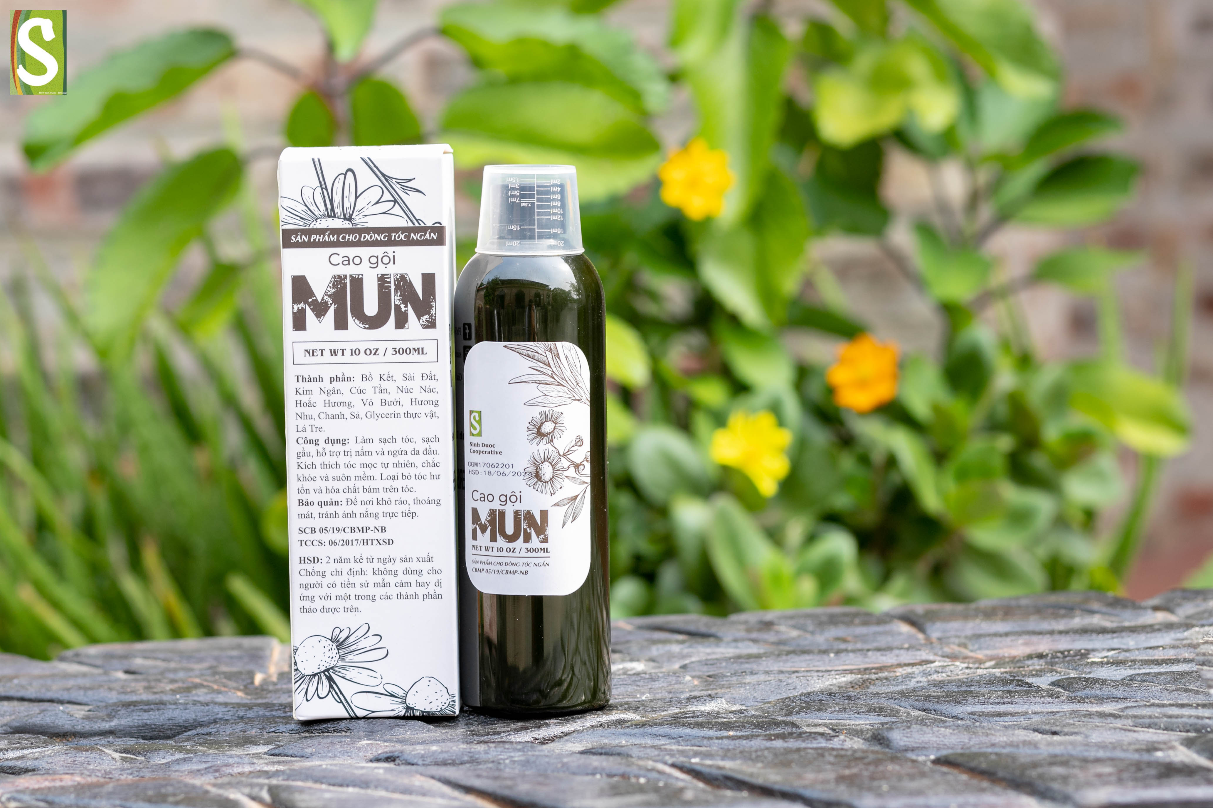 Cao Gội MUN 300ml HTX Sinh Dược- dầu gội thiên nhiên từ thảo dược