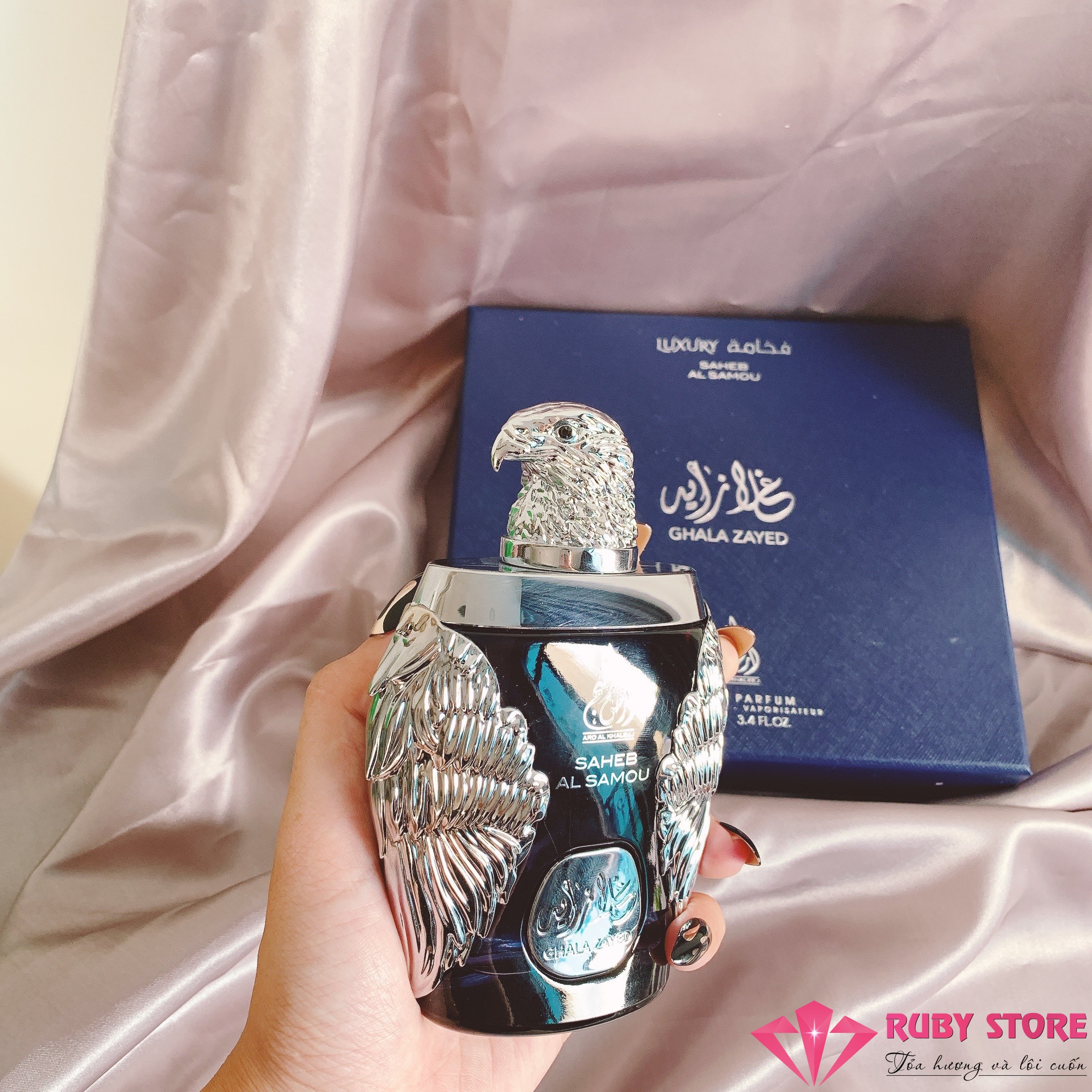 [HCM]Nước hoa nam Ghala Zayed Saheb Al Samou Luxury (đại bàng xanh) 100ml