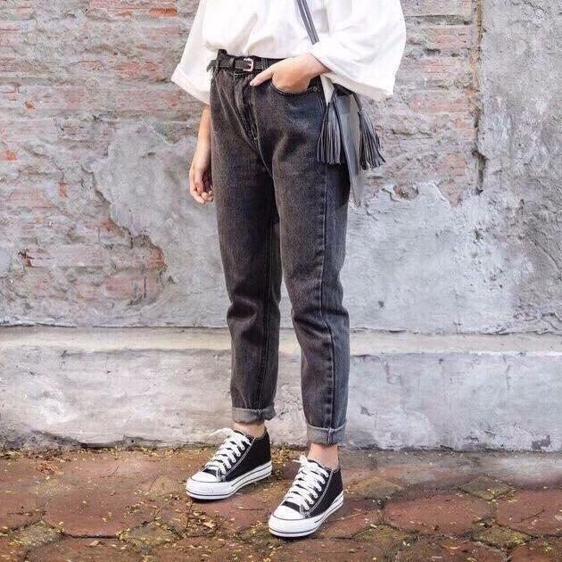 QUẦN JEAN NỮ BAGGY XÁM ĐÔNG PHƯƠNG FASHION ĐPBXM/1 QUẦN BAGGY HỒNG QUẦN BAGGY XÁM QUẦN BAGGY TRẮNG QUẦN BAGGY TÍM DONG PHUONG