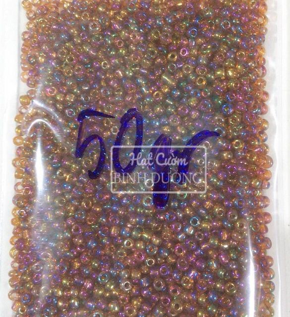 2000 Hạt tấm ngũ sắc(tấm cừ) 3mm nhiều màu trang trí khoảng 50gr