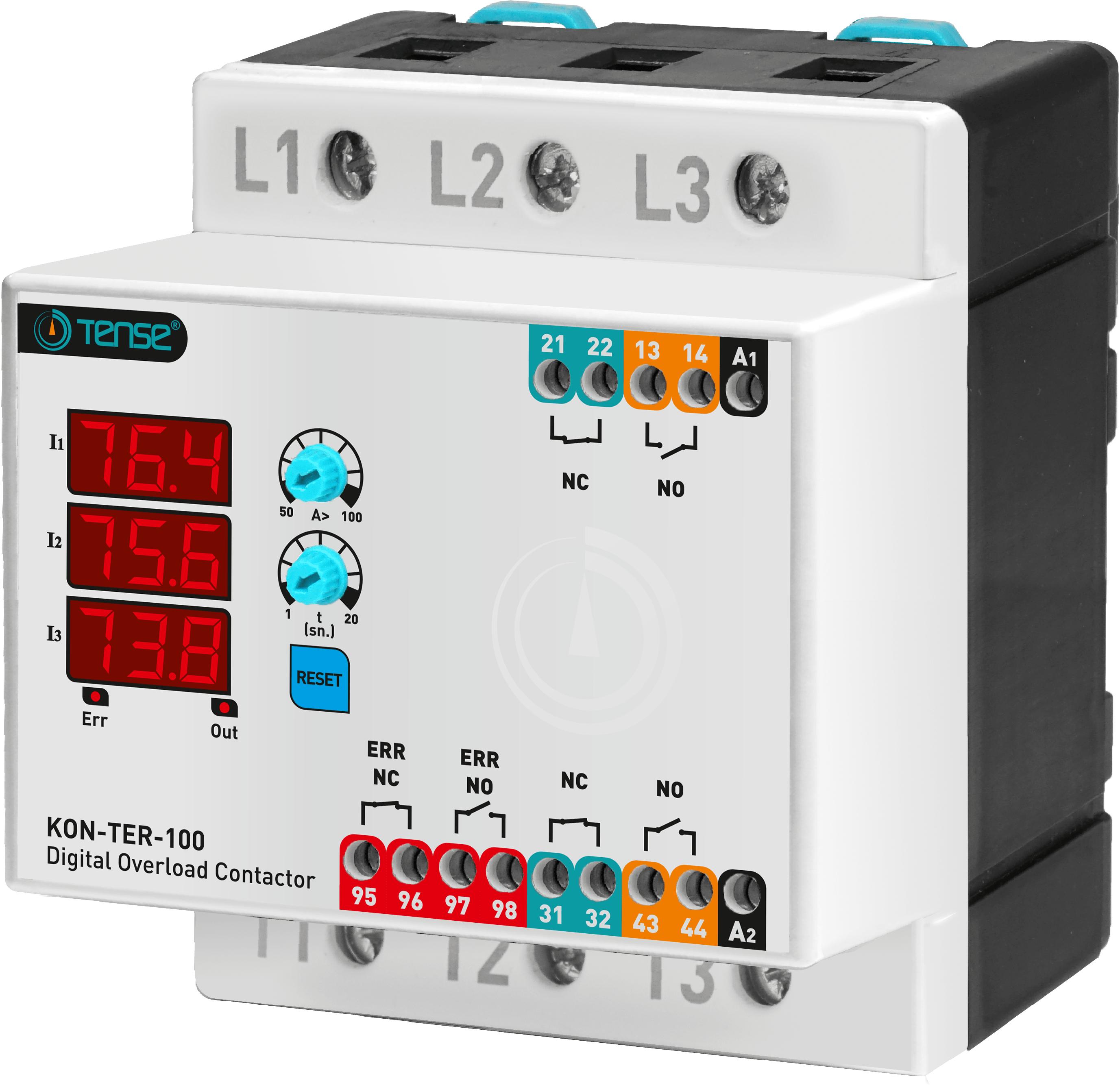 CÔNG TẮC TƠ ĐIỆN TỬ KÈM BẢO VỆ NHIỆT KON-TER-100 / Digital Thermal Contactor KON-TER-100