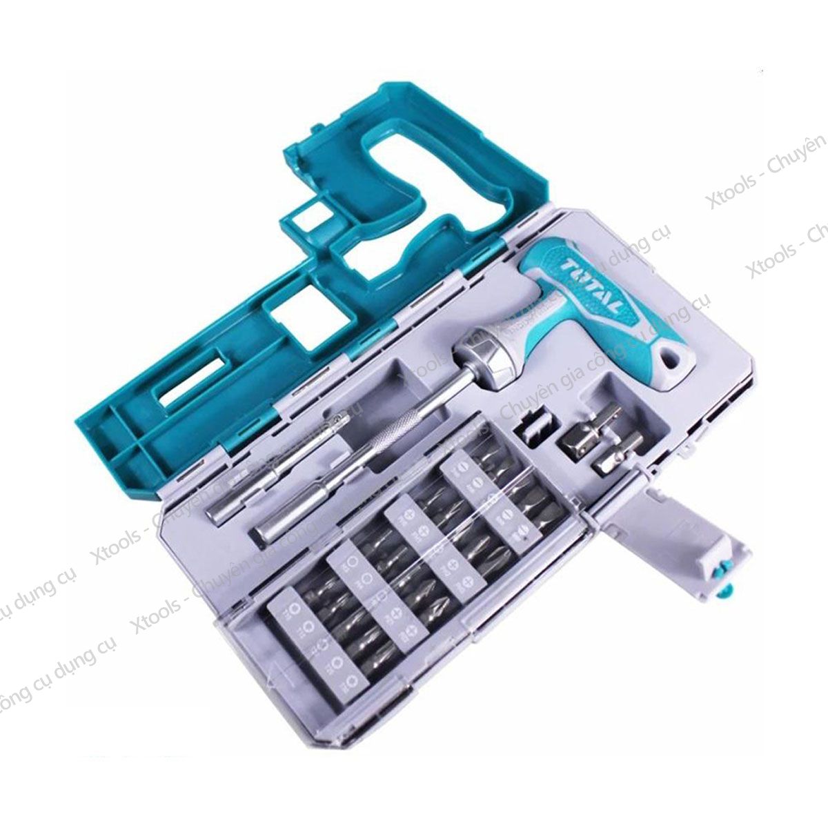 Total ticsd30256 25 PCs multi-function T screwdriver set disassembled screwdriver set made of sturdy alloy steel screw driver