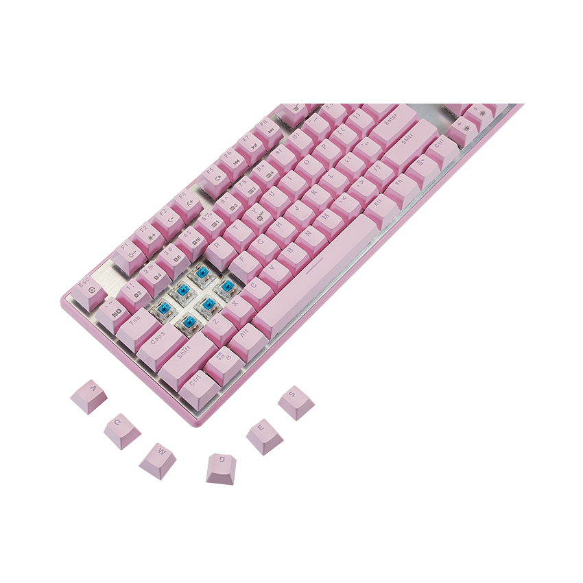 Bàn phím cơ BJX KM9 (Pink version/USB/Fullsize/Blue switch/Brown Switch)