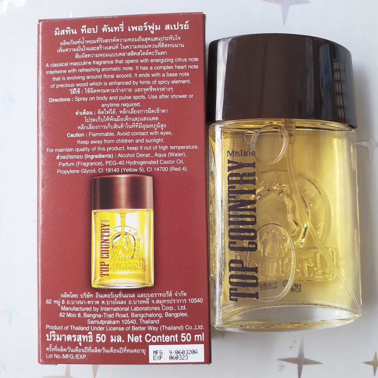 NƯỚC HOA TOP COUNTRY THÁI 50ml
