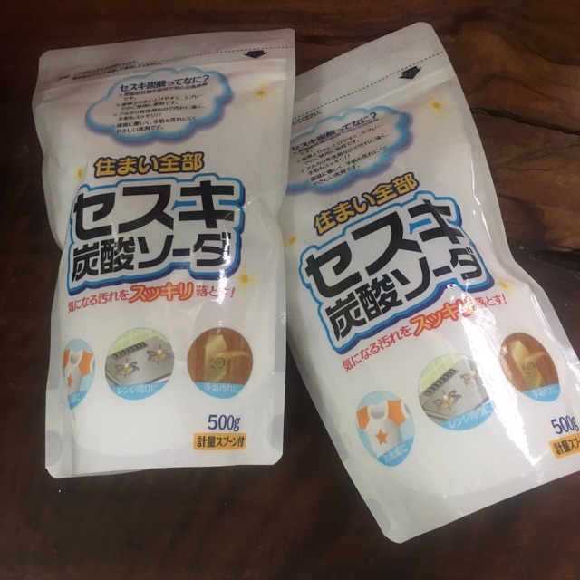 Bột baking soda Sesuki 500g (tẩy trắng) Rocket - Nội địa Nhật Bản