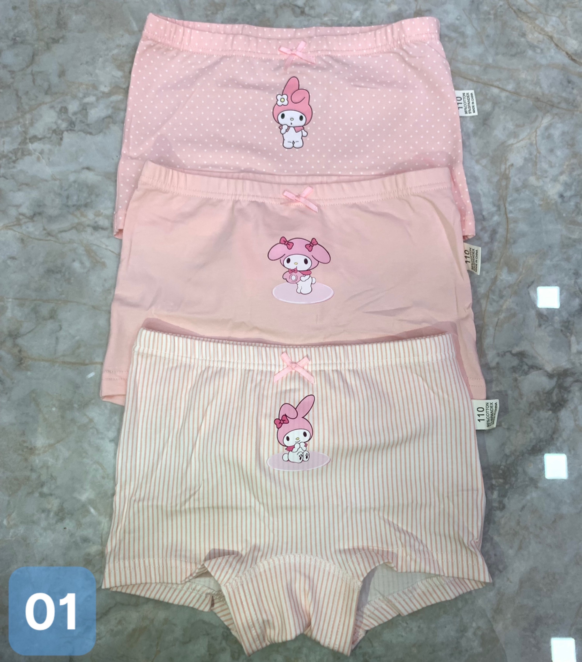 Set 3 quần chip đùi teengo dành cho bé gái