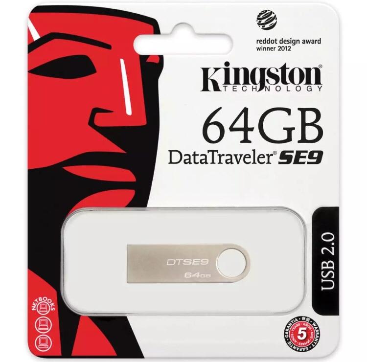 USB 2.0 Kingston DataTraveler SE9 64GB - DUNG LƯỢNG THỰC - KOI TECH