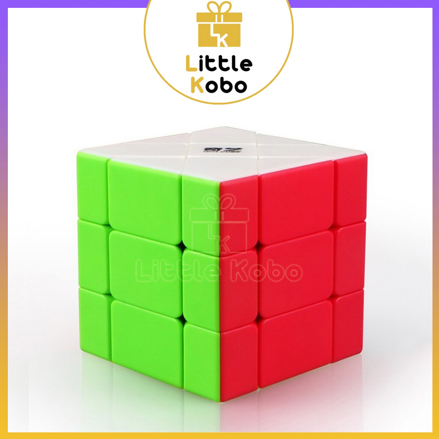 Rubik QiYi Fisher Cube Rubic Biến Thể Stickerless Đồ Chơi Trí Tuệ Trẻ Em Phát Triển Tư Duy Thông Minh - Little Kobo