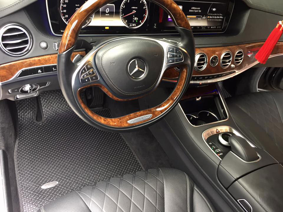 Thảm lót sàn ô tô KATA master xe Mercedes S-Class W222 (2014-2022) - hàng chính hãng không mùi, khít sàn, dễ vệ sinh