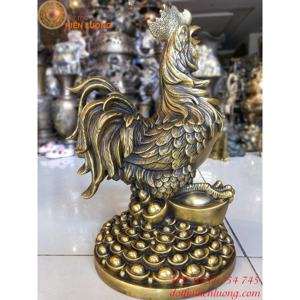 Figure brass cock figure 40cm high quality 6kg