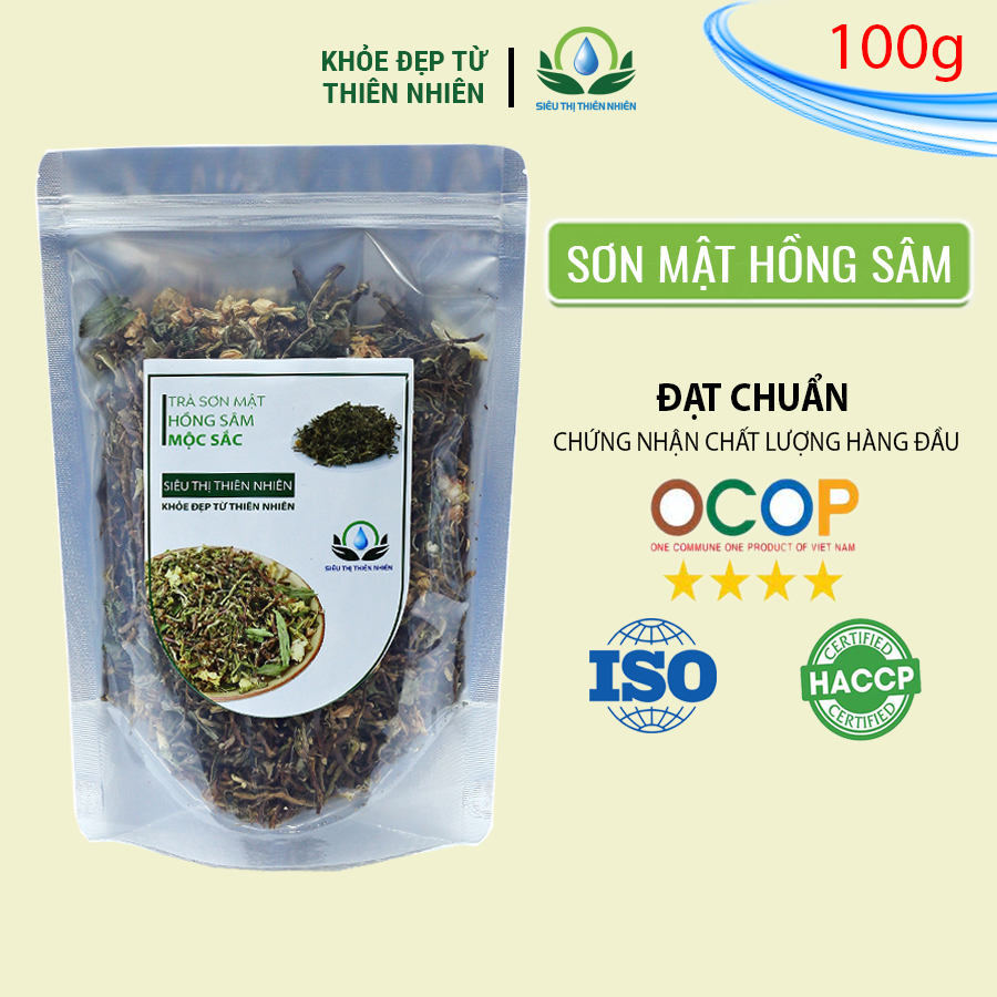 Trà Sơn Mật Hồng Sâm Mộc Sắc Gói 100g