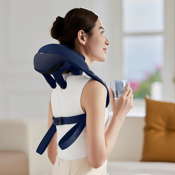 PHILIPS Máy Massage Cổ Vai Gáy 3522-mô phỏng massage như các đầu ngón tay,6 điểm tiếp xúc ôm sát vùng vai cổ