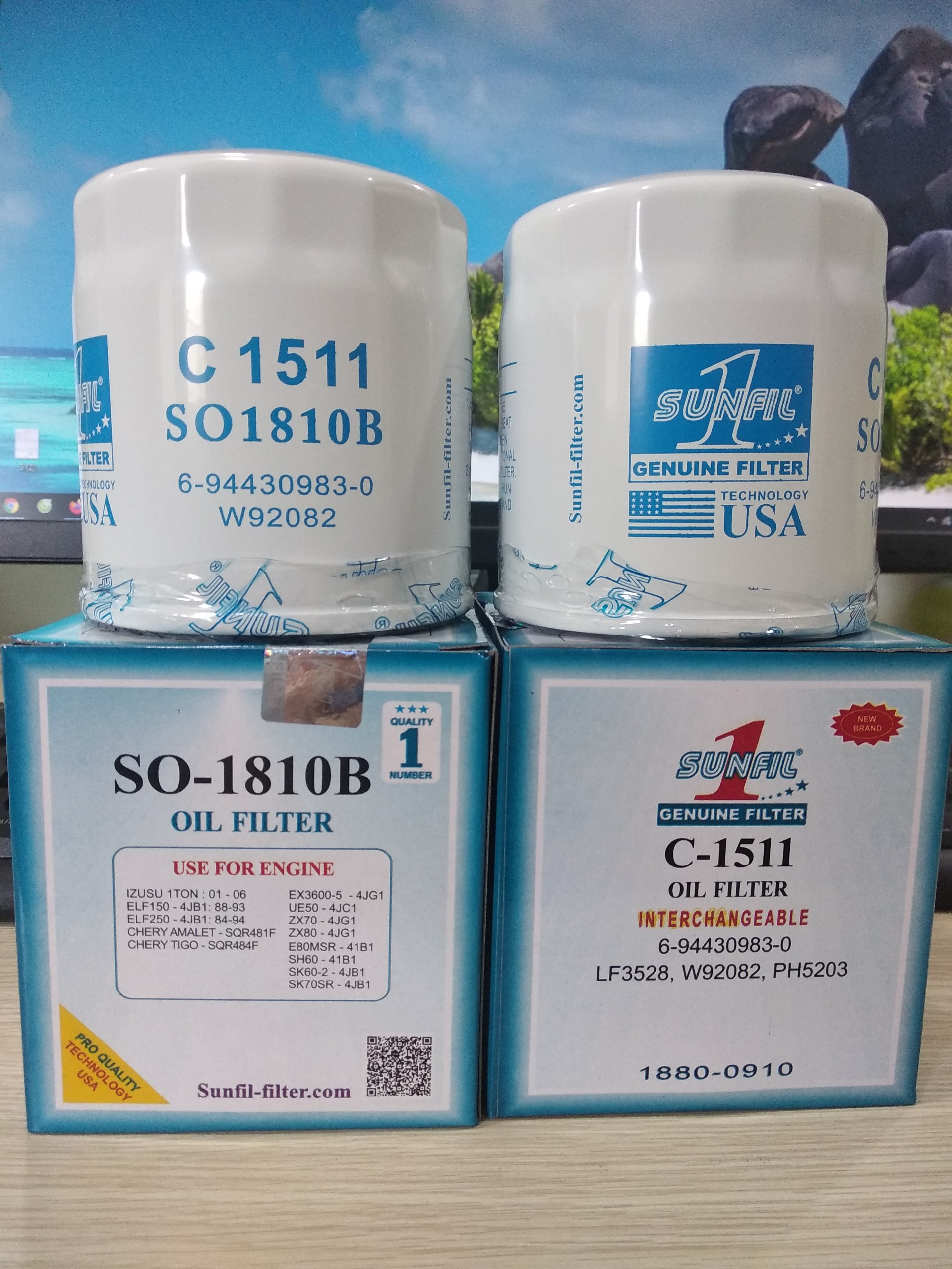 [HCM]Lọc nhớt ISUZU HI-LANDER - Sunfil 1