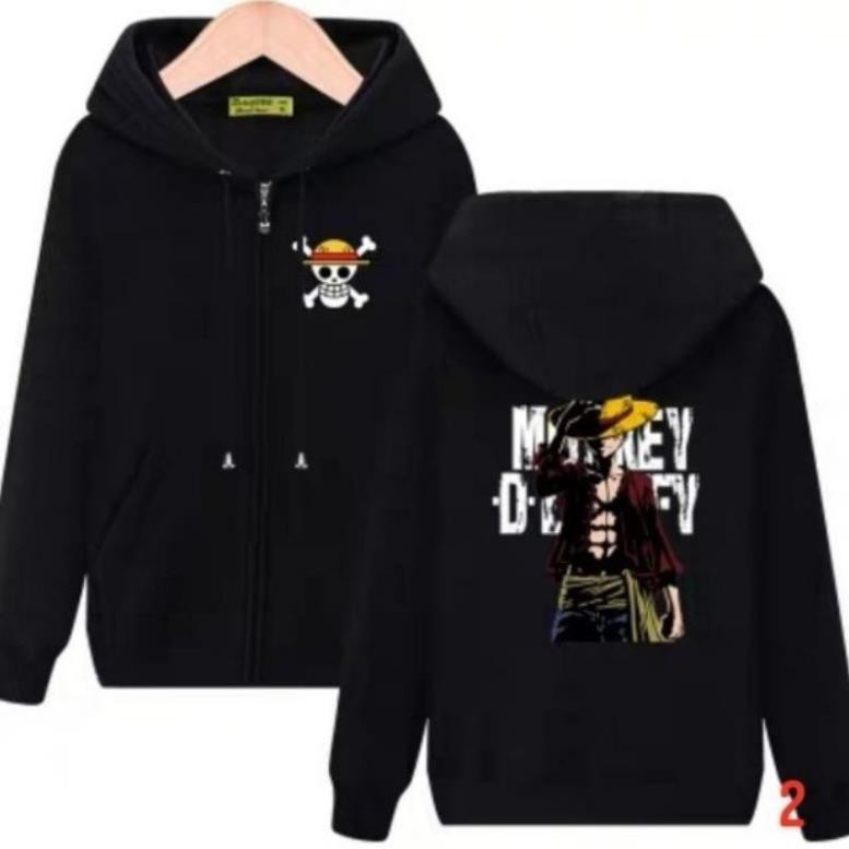 Sale- áo khoác đen luffy - one piece mũ rơm '- áo cực chất