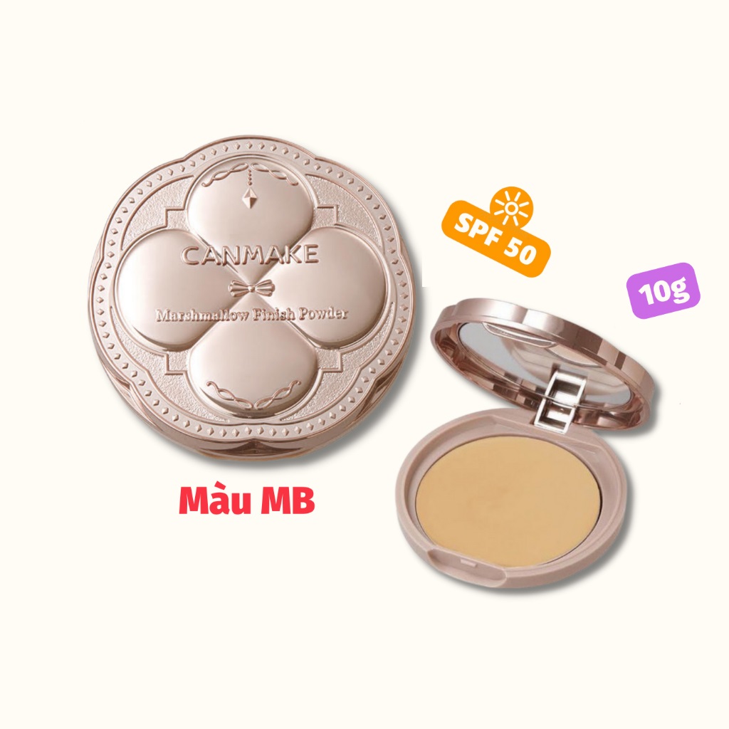 [NEW] Phấn phủ Canmake Marshmallow Finish Powder Chống Nắng, Kiềm Dầu