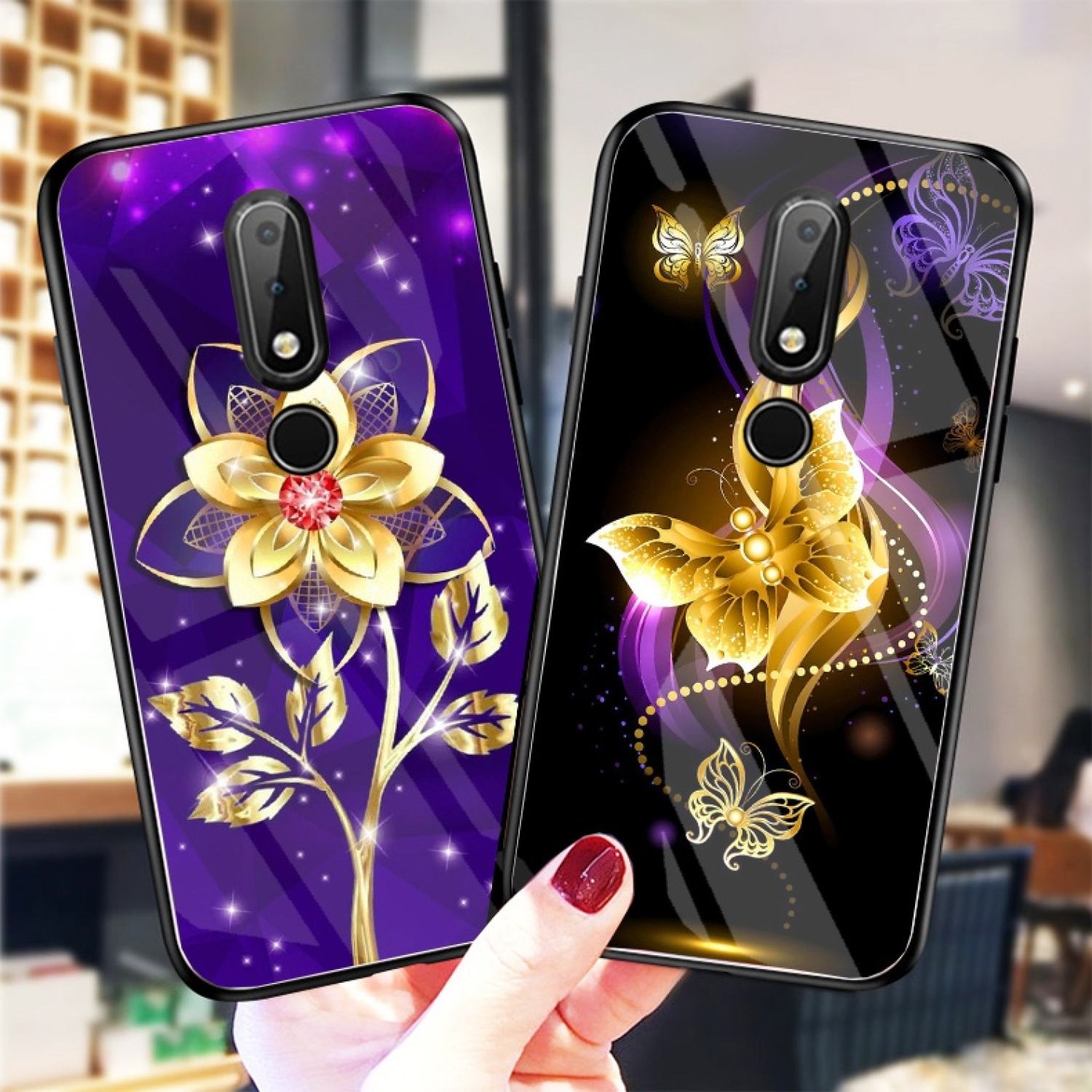 Ốp Lưng NOKIA 6.1 PLUS Ốp kính bóng cao cấp mới ƞhất