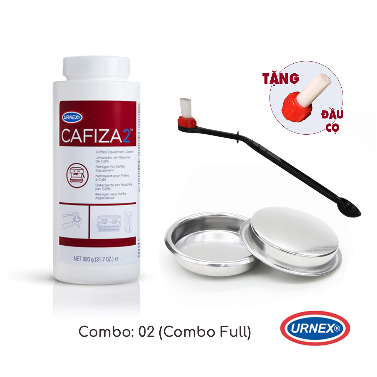 Combo bột vệ sinh vệ sinh máy pha cà phê Espresso | Dụng cụ vệ sinh máy pha cà phê