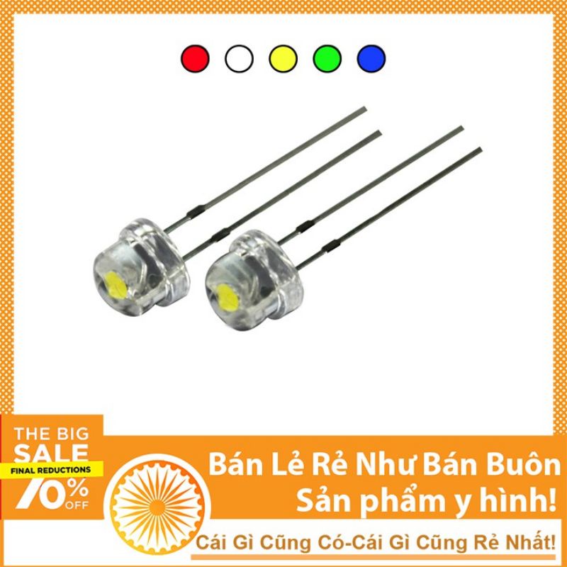 combo 20/50/100 con led lùn siêu sáng phi 5 đủ màu