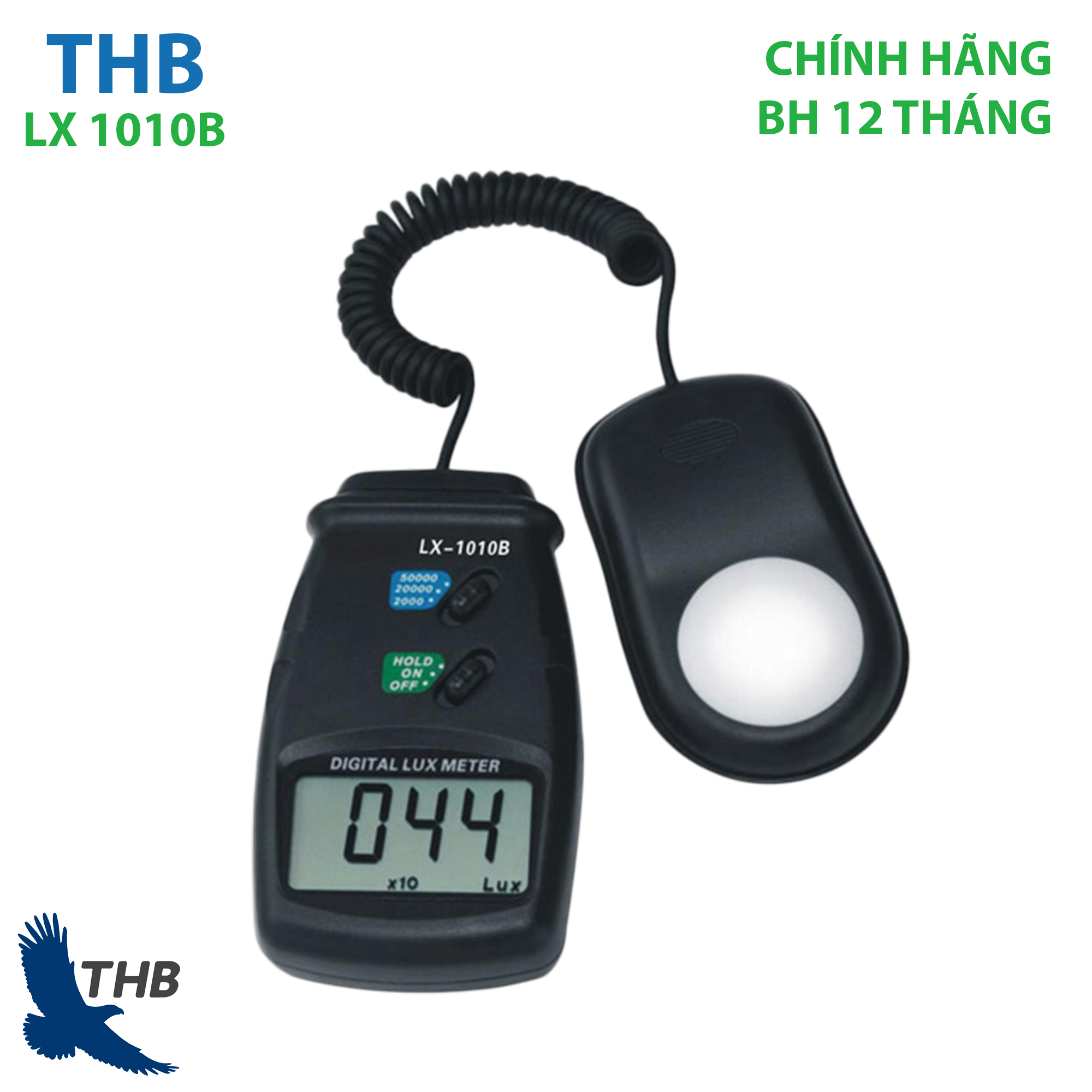 Máy đo cường độ ánh sáng  LX 1010B (Ghi đen)