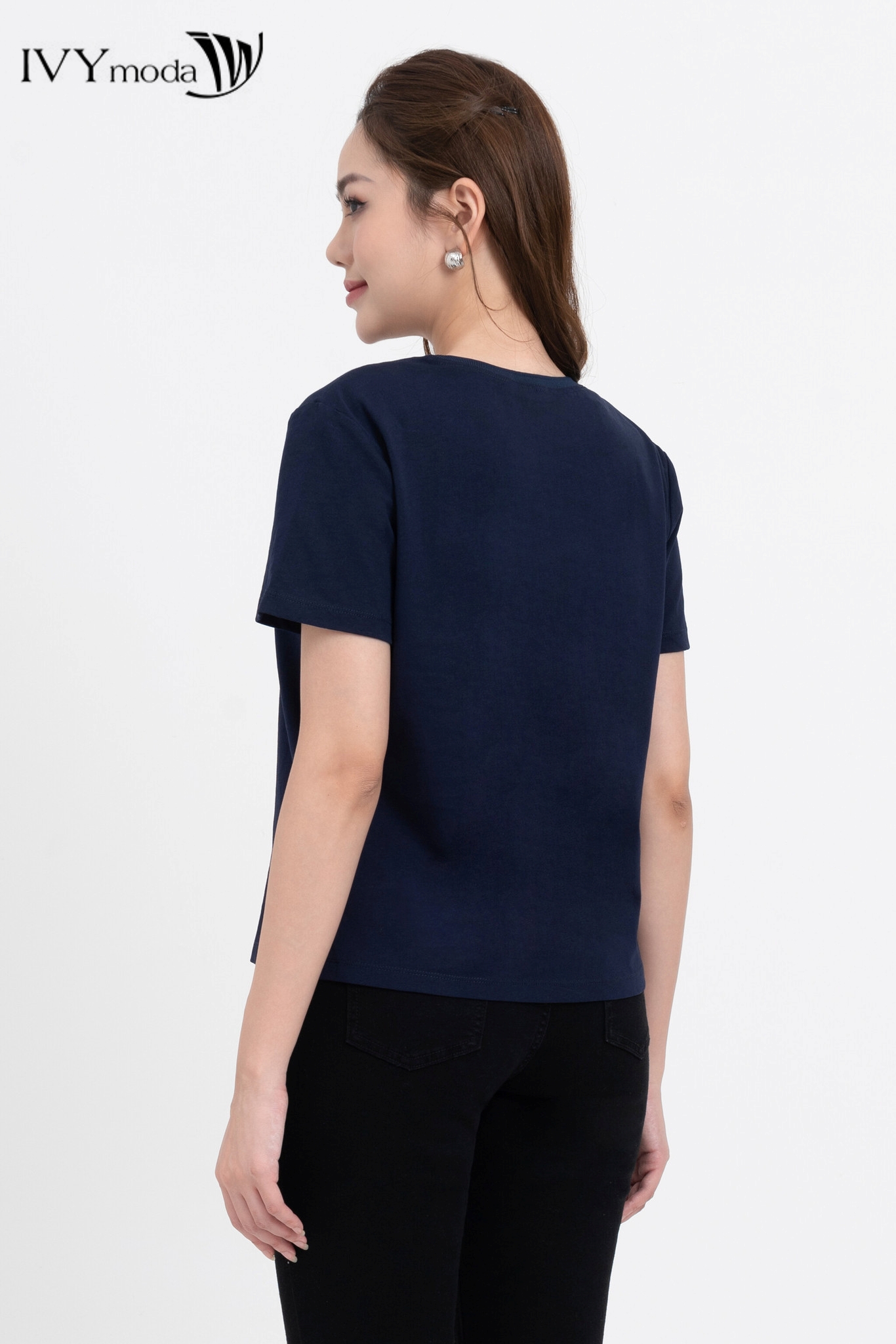 Áo thun in họa tiết IVY moda MS 57M7760