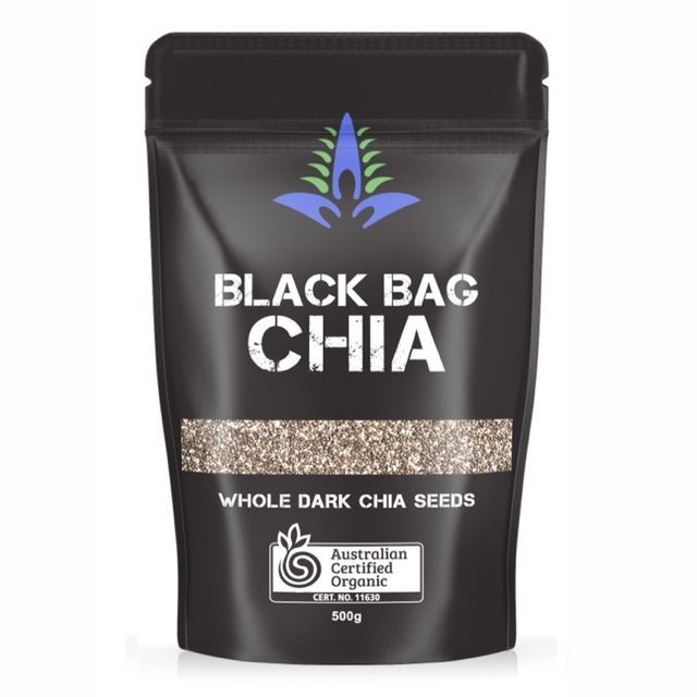 Hạt Chia Đen Úc Black Bag Chia 500Gr Date Mới