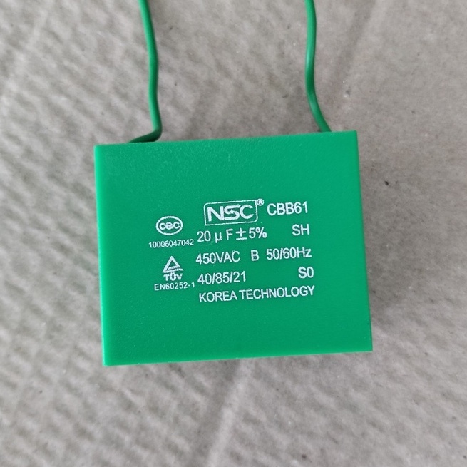 Tụ điện vuông xanh NSC-Hàn Quốc