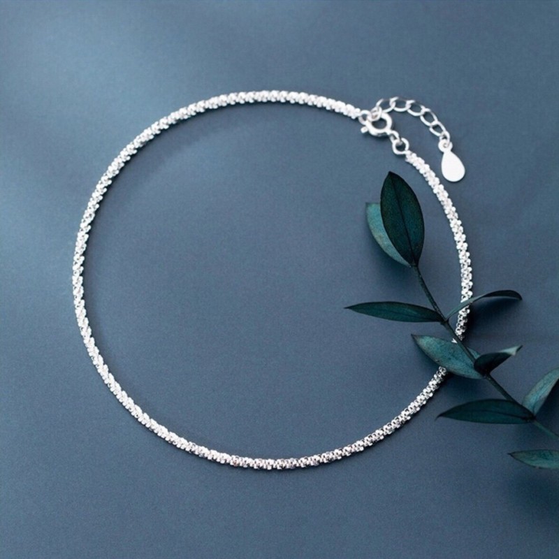 Lắc chân bạc nữ thời trang LILUX L02