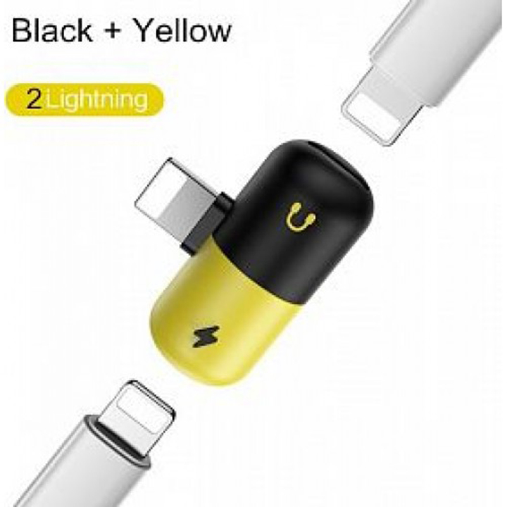 Jack Đầu chuyển âm thanh iphone 2 in 1 Lightning Splitter Adapter