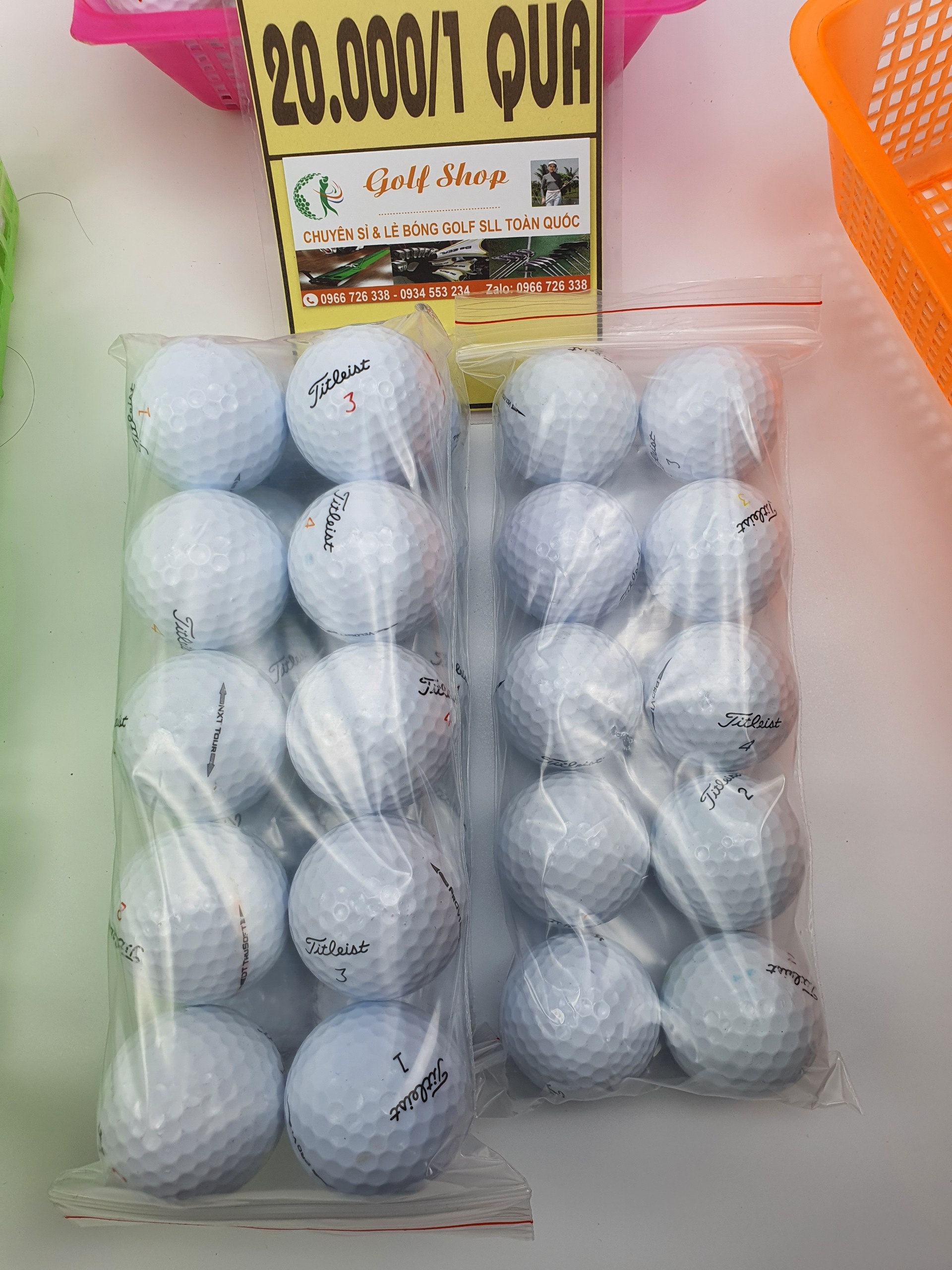 Combo 10 Bóng Golf - Bóng Golf Các Thương Hiệu .